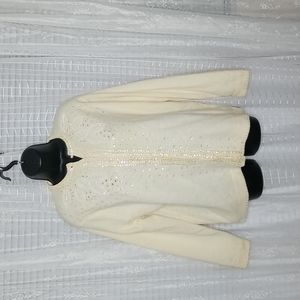 Vintage beaded and rhinestone sparkly sweater